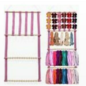 Headband Bow Holder Accessories Organizer Holder For Wall  Door Closet Wood